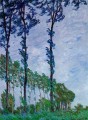 Álamos Efecto Viento Bosque de maderas Claude Monet